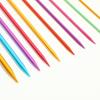 Color alúmina aguja de suéter herramienta de tejido DIY aguja de varilla de cabeza única aguja de suéter aguja de bufanda cabeza única 35cm juego