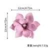Flor Artificial Transfronteriza Cabeza de Flor de Magnolia Eva 18cm Tacto Realista Accesorio para el Cabello Flor de Ceiba Flor Falsa Decoración de Pared Adorno Venta al por Mayor