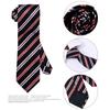 Corbata Rayada para Hombre Camisa Profesional de Negocios de Alta Gama Azul Azul Marino Anudada a Mano Corbata de 8cm Shengzhou Lista para Enviar