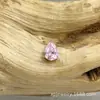 Pendientes de Aleación de Titanio Astmf-136 Forma de Gota de Agua Zirconia Pendientes de Zirconia con Rosca Interna de Titanio G23 Joyería para Piercing Cabeza