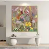 Murales Florales para Dormitorio Pinturas de Pared de Fondo para Sofá de Restaurante Flores como Brocado Pinturas Decorativas para Sala de Estar Diseño Colorido