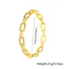 Distrito de Lu Corrente de Ferro Europeia e Americana Corrente O Abertura Cobre Micro-incrustado Zircônia Pulseira Feminina Geométrica Vazada Pulseira de Vento Frio