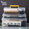 Caja de Pinceles de Caligrafía de Primera Clase Bainabang, Caja de Almacenamiento Portátil Transparente Multiespecificación a Prueba de Polvo con Tapa