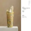 Bolsa térmica de algodão trançado para armazenamento de panela, bolsa de ombro portátil para exterior, bolsa especial para panela de ensopado, capa protetora estilo chinês, acessório de chá, peça única