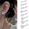 Pendientes de plata de ley S999 con circonitas de amor, ligeros, de lujo, con estrellas de nicho, clavos de hueso binaurales, pendientes frescos de alta gama al por mayor