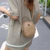 Bolso de Mano Pequeño de Cuero de Primera Capa Curtido al Vegetal Estilo Nuevo 2026 Bolso de Mujer Rombo Bolso de Hombro Cruzado Casual de Moda 88806
