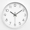 Reloj de pared para uso doméstico, reloj simple de pared para sala de estar y dormitorio, reloj de cuarzo, no requiere perforación, forma redonda, disponible para venta al por mayor