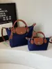 Bolsa de Ombro Único Transversal de Alta Gama Transfronteiriça para Nicho Moda Outono e Inverno 2025 Grande Capacidade Bolsa Dumpling Bolsa Tote