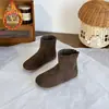 Zapatos para Niña 2026 Otoño Nuevas Llegadas Zapatos Retro Cómodos de Caña Baja Botas Martin Versátiles Antideslizantes Casuales para Niños