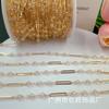 Cuerda retenedora de color cobre puro Cadena galvanizada gruesa de cristal Accesorios al por mayor para joyería DIY, ropa, zapatos, bolsos