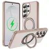 Funda de teléfono con diseño de pivote transfronterizo, tacto de piel y resistente a caídas, soporte de 360 grados, adecuada para teléfonos Samsung, juego 2 en 1, para el teléfono S26U