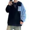 Moletom Masculino Jovem Novo Estilo Primavera e Outono 2026, Marca da Moda Corte Solto Roupas Masculinas, Versátil e Estiloso Nova Tendência
