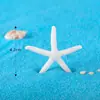 Mini estrella de mar colorida de cinco puntas, manualidades de resina para paisajes en miniatura, decoraciones para acuarios, accesorios para elementos acuáticos de peceras