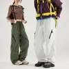 Conjunto de Pantalones y Chaqueta Softshell 3 en 1 para Exteriores para Hombre Otoño Invierno Pantalones de Trabajo Paracaidista Pantalones Casuales de Pierna Recta o Ancha para Mujer Montañismo Ciclismo
