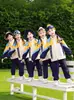 Uniforme Escolar para Estudiantes de Primaria Conjunto de Tres Piezas Ropa de Jardín de Infancia Ropa de Primavera y Otoño Ropa de Clase para Niños de Primer Grado traje Otoño e Invierno