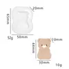 Molde Squishy de Dibujos Animados DIY Muñeco Lindo Juguete Squishy Pan Tostado Malvavisco Realista Molde de Silicona
