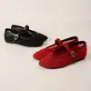 Zapatos Planos de Malla Nuevos y Elegantes para la Primavera 2025 Zapatos Mary Jane Calados con Correa Única Zapatos de Rejilla para Mujer