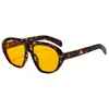 Gafas de sol de marco grande estilo europeo y americano 2026 para mujer, de moda con protección UV, gafas de bloqueo de luz azul transfronterizas, gafas de sol sin graduación