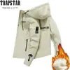 Jaqueta Fina de Primavera e Outono Transfronteiriça Cor Sólida Jaqueta Estampada Tendência Nova Casual Esportiva Jaqueta Masculina de Comércio Exterior
