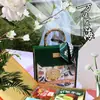 Mar de Flores de Vientiane Caixa Portátil Veludo Presente de Casamento para Melhor Amiga Madrinha Lembrança Moda Caixa de Embalagem Criativa Caixa de Presente Acompanhante