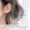 Pendientes de celebridades de Internet, nuevos pendientes de celebridades de Internet de 2021, que combinan con todo, para estudiantes femeninas, estilo coreano, pendientes sencillos con gancho para la oreja.