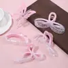 Presilha de Garra Grande Estilo Ins Francesa de Alta Qualidade Rosa Flor de Cerejeira Degradê Feminina Presilha de Tubarão Colorida para a Parte de Trás da Cabeça