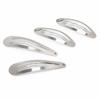 Clip BB ovalado de níquel con forma de gota de agua de acero inoxidable, accesorios para el cabello, accesorios para el cabello, venta directa de fábrica al por mayor