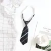 Corbata para Niños Niñas Corta Estilo Preppy Rayas Libre Rendimiento de Jardín de Niños Uniforme de Clase de Estudiante Rendimiento