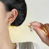 Brincos Únicos em Espiral em Forma de C para Mulheres, Argolas de Moda Versáteis e na Moda