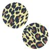 Adesivos de Peito de Tecido Descartáveis com Estampa de Leopardo em Cetim, Adesivos Respiráveis Anti-Exposição, Protetores de Mamilo Sexy para Cruzamento de Fronteiras, Acessórios de Lingerie