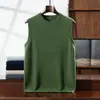 Chaleco de punto para hombre con cuello redondo, Nuevo chaleco de punto de cachemir para Otoño/Invierno, Para usar en capas en el trabajo, Para ir al trabajo, Informal, Cálido, Sin mangas