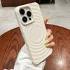 Adecuado para Apple 15Promax Todo Incluido 14 13 Magnético Sol Carcasa Blanda Carcasa de Silicona 16 Patrón de Anillo Funda para Teléfono Móvil