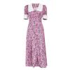 Vestido de Diseñador Estilo Francés 2026 Ropa para Mujer de Comercio Exterior Verano Nuevo Manga Corta Cuello Peter Pan Elegante Moda Vestido Largo