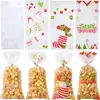 Original Nuevo en stock Bolsita de Regalo para Fiesta Navideña del Viejo Hombre Muñeco de Nieve Galletas Bolsa de Dulces Navideños