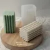 Moldes de Silicone para Velas em Pilar de Vários Tipos, Engrenagem Onda Diamante em Formato de Pilar DIY Gesso Difusor de Aroma Pedra Ornamentos Moldes