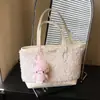 Bolsas de Peluche Transfronterizas para Mujer, Gran Capacidad, Nuevo Estilo Primavera 2026, Bolsos de Mano Casuales, Bolsos Tote de Alto Valor para el Día a Día