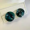 Joyas Lingge Estilo Vacacional Europeo y Americano Pendientes de Aro Pequeños Geométricos de Colores Dulces Pendientes de Resina Brillantes Estilo Fresco Ins