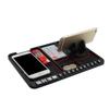 Tapete antiderrapante universal para carro, placa de estacionamento com número de telefone, almofada protetora para painel do carro, suporte para celular, adesivo de carro para celular
