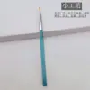 Pinceles para Nail Art Color Azul Océano, Juego de 8, Pinceles Finos para Dibujar Líneas, Pinceles para Difuminar Degradados, Pinceles para Fototerapia, Pinceles para Escultura de Cristal