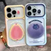 Adesivos de frutas de verão são adequados para capas de celular Apple 16PROMAX, capas macias iPhone 15Plus, 14 estilo fresco, 13