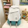 Mochila para Mulheres 2025 Nova Moda Cor Contrastante Estudante do Ensino Fundamental Bolsa Escolar Estudante Universitário Grande Capacidade Mochila de Viagem para Homens