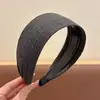 Diadema vintage de lunares plisada de ala ancha para mujer, casual y única, con un toque de alta gama, diadema versátil que hace que la cabeza se vea más alta y el rostro parezca más pequeño