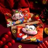 2027 Año del Cordero Año Nuevo Chino Bolsita Roja para Niños Creativa de Dibujos Animados Tamaño Grande Tela de Diez Mil Yuanes Sobres Rojos de Año Nuevo Al Por Mayor