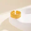 2026 Novo Estilo Método Antigo Anel Abridor Feminino Luxo Leve Dedo Indicador Design de Nicho Versátil Presente para Namorada Atacado Joias de Mão