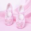 Zapatos de Baile para Niños Frescos con Lazo Grande Zapatos de Baile con Suela Suave Lindos Zapatos de Ballet para Niñas Gato Garra 8065