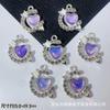 Pingente de Liga Estrela Lua Amor Flor Laço para Brincos Pulseira Colar Artesanais DIY Material
