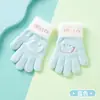 Novas Luvas de Tricô Quentes de Outono e Inverno para Mulheres Sem Dedos Tela Sensível Pelúcia Rosto Sorridente Fofo Estudante Ciclismo Luvas à Prova de Frio