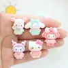 Falda Floral Linda de Dibujos Animados Animal Hecho a Mano DIY Accesorios de Pegamento de Crema Resina Hebilla de Zapato con Agujero Joyería Material al por Mayor
