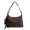 Bolso de Hombro Retro de Cuero Suave para Mujer 2026 Nuevo Gran Capacidad Color Sólido Bolso de Hombro Único Bolso Cruzado Versátil de Moda