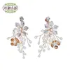 Brincos de Noiva com Desconto Limitado Acessórios para Vestido de Casamento Brincos de Noiva Liga de Metal Pérola Artificial Acessórios Venda Direta de Fábrica